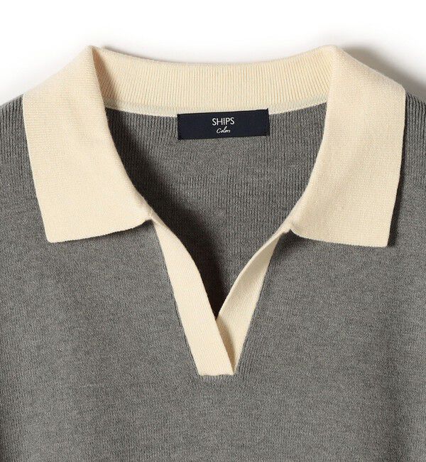 SHIPS Colors 「SHIPS Colors:〈手洗い可能〉スキッパー ニット &times; スカート セットアップ◇」|ニット・セーター|