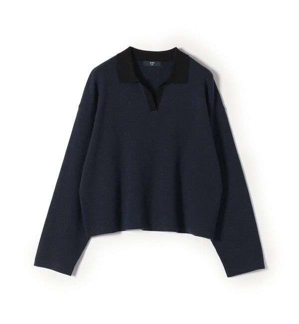 SHIPS Colors 「SHIPS Colors:〈手洗い可能〉スキッパー ニット &times; スカート セットアップ◇」|ニット・セーター|