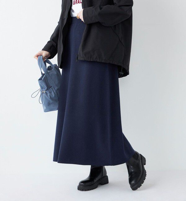 SHIPS Colors 「SHIPS Colors:〈手洗い可能〉スキッパー ニット &times; スカート セットアップ◇」|ニット・セーター|