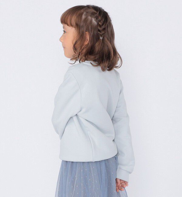 SHIPS KIDS「SHIPS KIDS:100～130cm / スパンコール フリル スウェット」|スウェット・ジャージ|