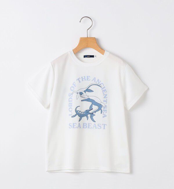 SHIPS KIDS「SHIPS KIDS:80～90cm /〈接触冷感/吸水速乾〉シービースト 半袖 Tシャツ」|Tシャツ・カットソー|オフホワイト