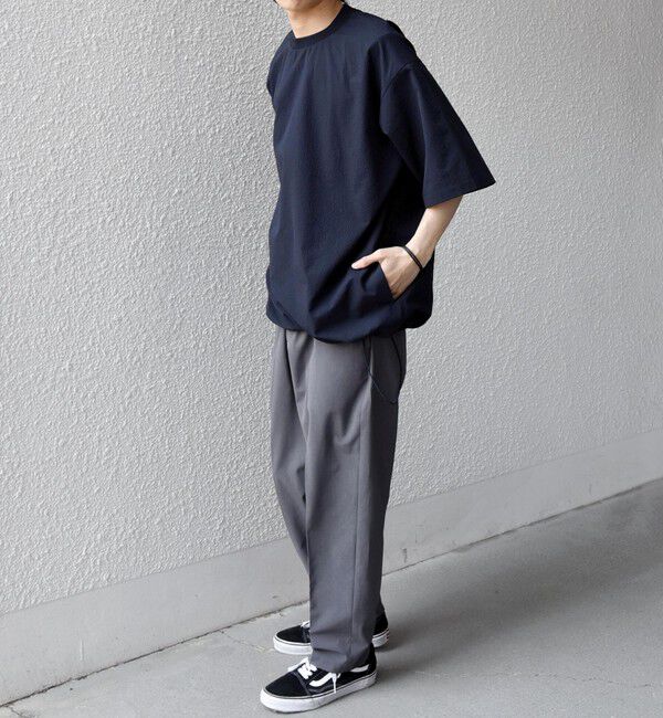 SHIPS any「SHIPS any:〈撥水/軽量/ストレッチ〉SOLOTEX(R)  シアサッカー スピンドル Tシャツ ◇」|Tシャツ・カットソー|