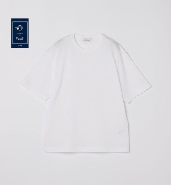 SHIPS「SHIPS:〈FUNCTION〉I Cottoni di Albini カノコ 半袖 Tシャツ」|Tシャツ・カットソー|ホワイト