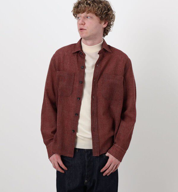 TOMORROWLAND BUYING WEAR「Salvatore Piccolo ウールチェック ダブルポケットシャツブルゾン」|ブルゾン・スタジャン|