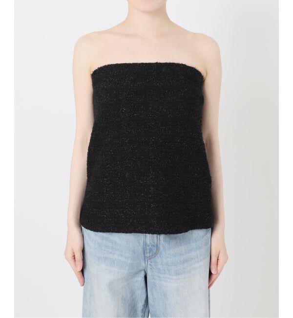Plage「《予約》TWEED ニットベアトップ」|チューブトップ|