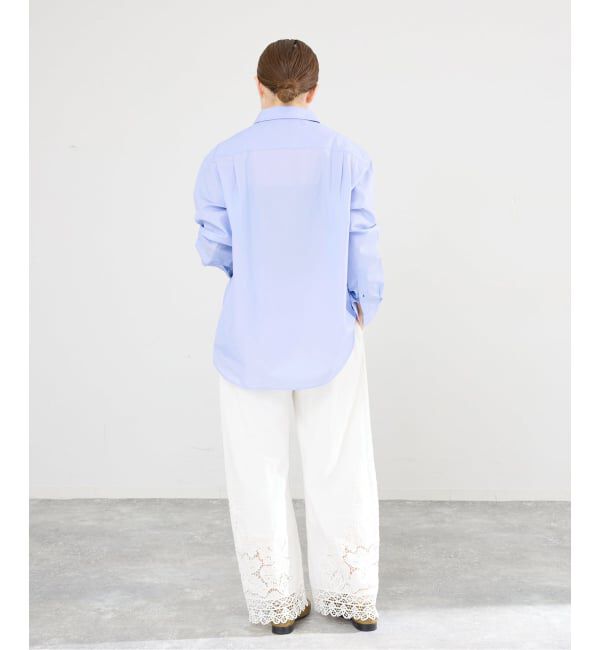 IENA「MA/RE/マレ RIBBON SHIRTS シャツ LIGHT COTTON 104 GR」|シャツ・ブラウス|