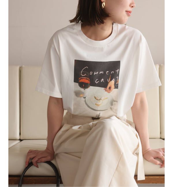 SLOBE IENA「Lundi&times;FRUIT OF THE LOOM&times;SLOBE別注 フォトTシャツ」|Tシャツ・カットソー|ホワイト