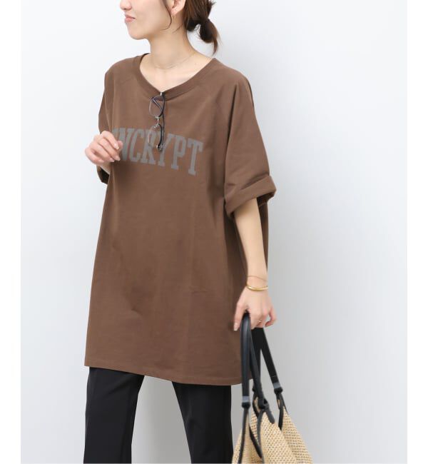 JOURNAL STANDARD relume「チュニックロゴT」|Tシャツ・カットソー|ブラウン
