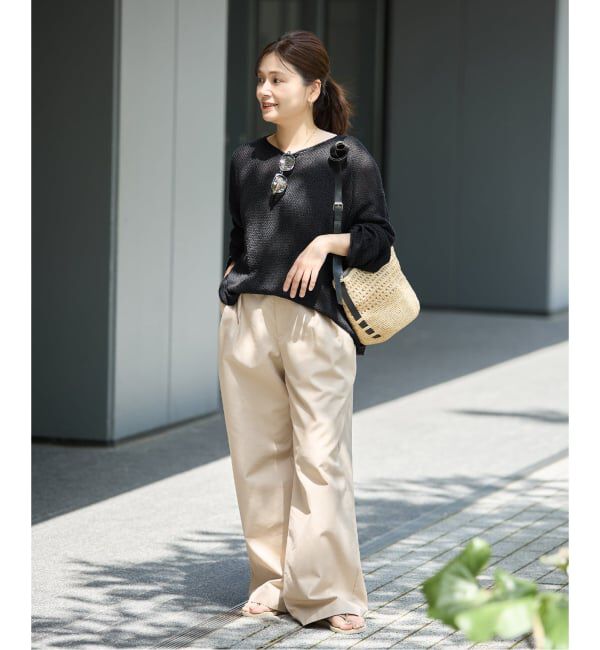 JOURNAL STANDARD「《追加》ペーパーヤーンカノコルーズプルオーバー」|ニット・セーター|