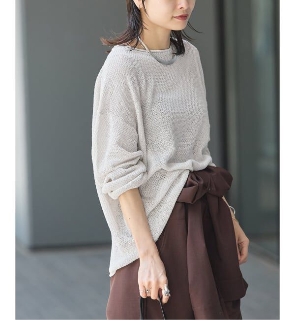 JOURNAL STANDARD「《追加》ペーパーヤーンカノコルーズプルオーバー」|ニット・セーター|