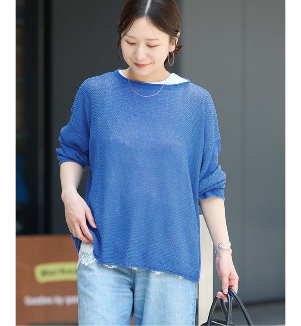 JOURNAL STANDARD「《追加》ペーパーヤーンカノコルーズプルオーバー」|ニット・セーター|