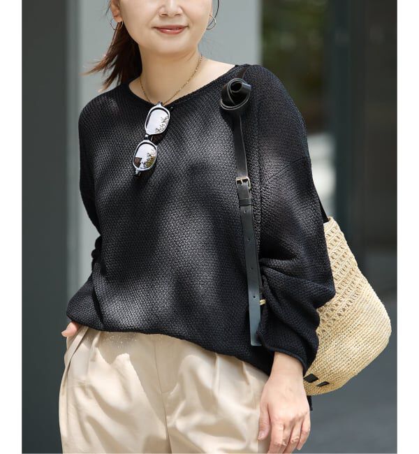 JOURNAL STANDARD「《追加》ペーパーヤーンカノコルーズプルオーバー」|ニット・セーター|
