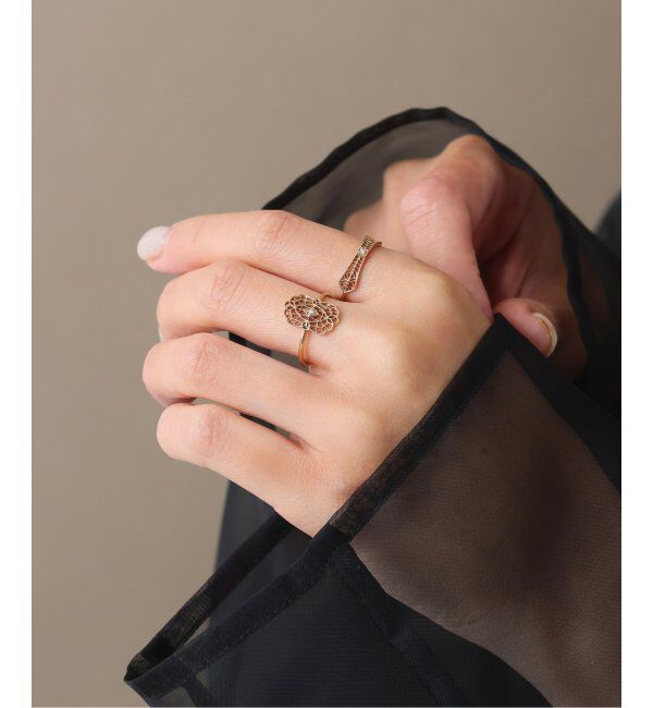 Lilas by Spick&Span「クラシックレースリング K10」|リング|