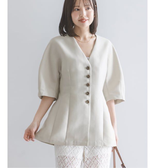 NOBLE「【洗える】スリーブフォルムエアリーブラウス」|シャツ・ブラウス|