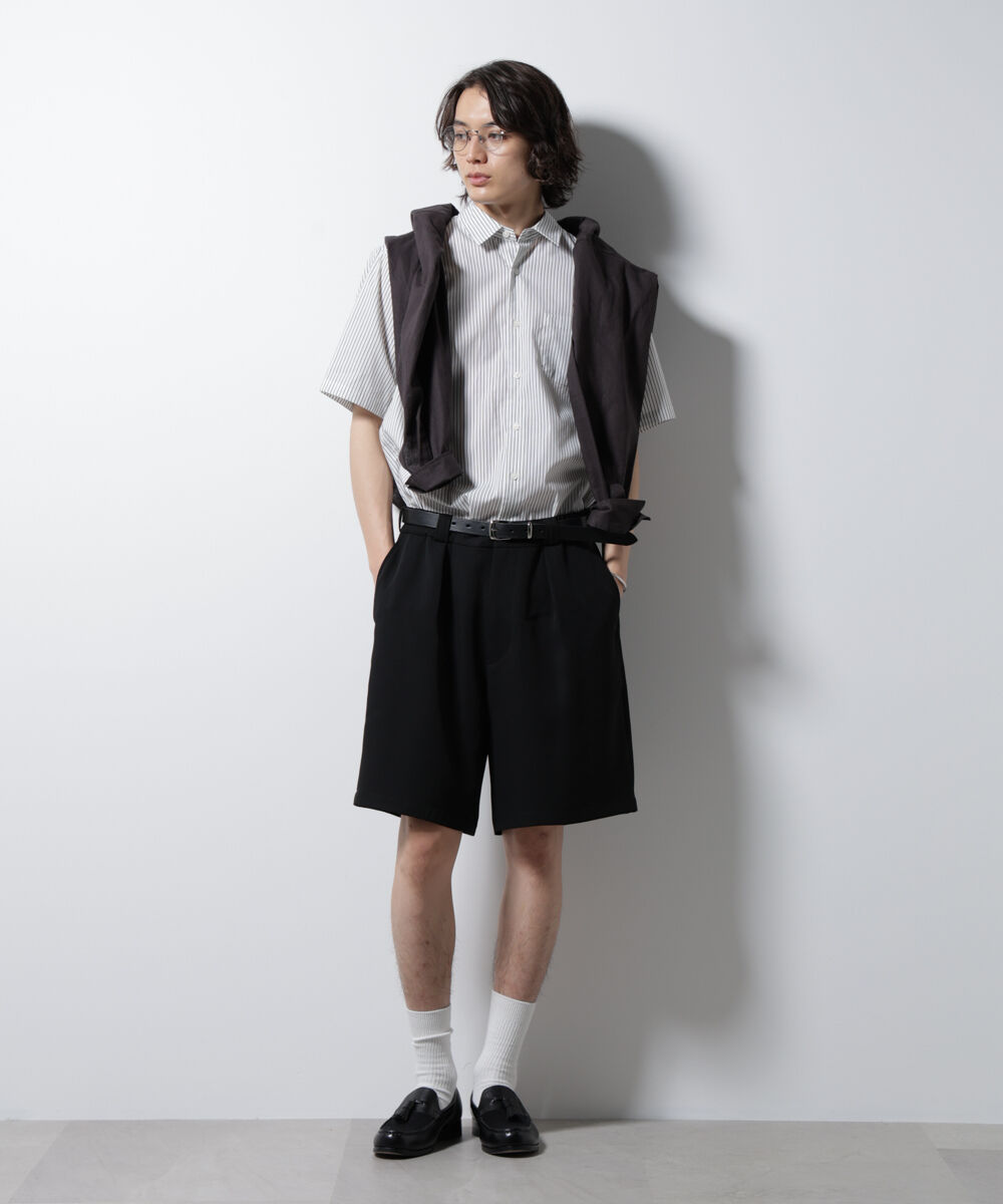 NANO universe「「ICE FLOW LINEN」バリエーションシャツ 半袖」|シャツ・ブラウス|