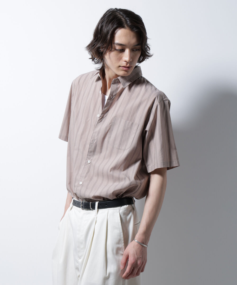 NANO universe「「ICE FLOW LINEN」バリエーションシャツ 半袖」|シャツ・ブラウス|