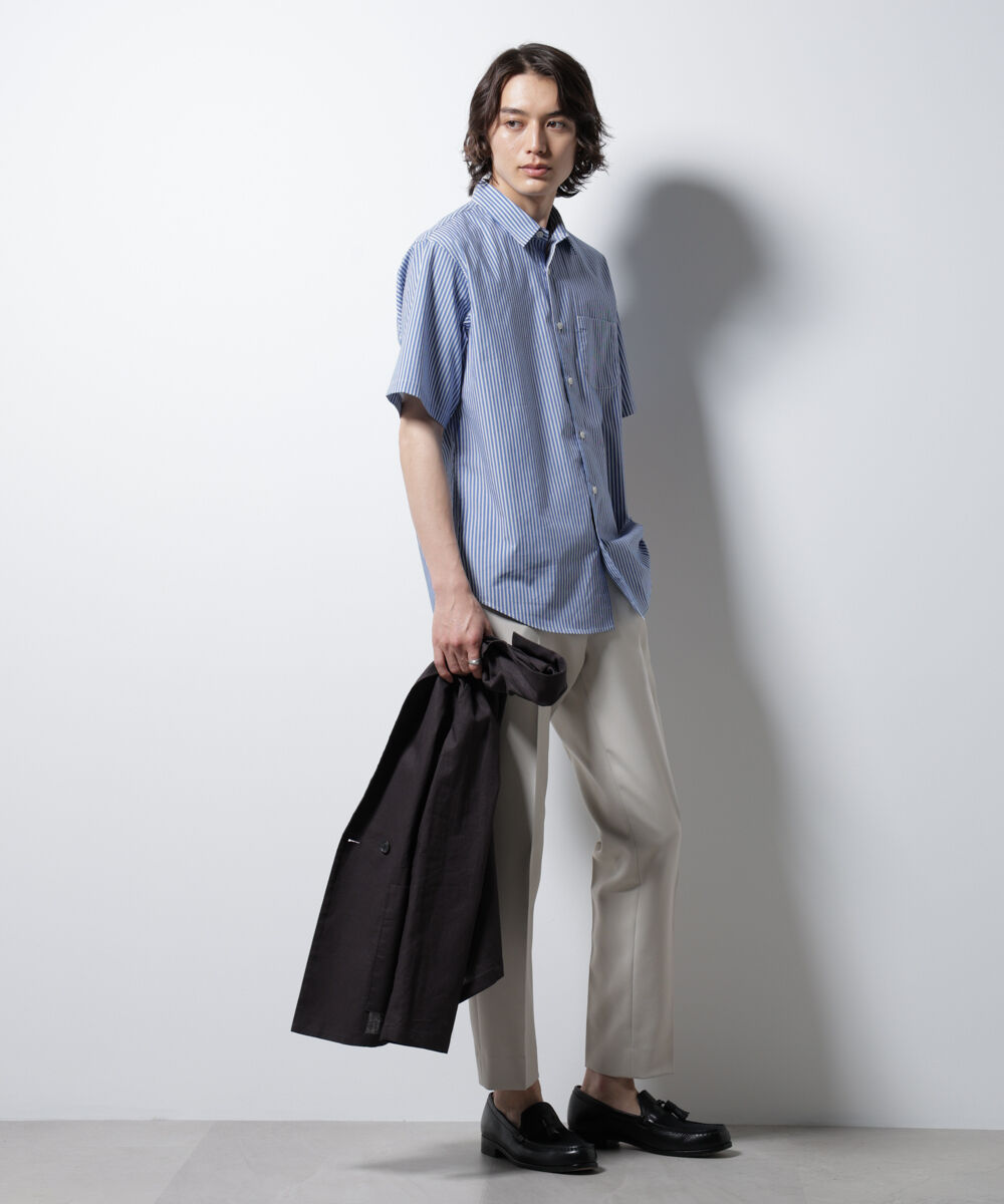 NANO universe「「ICE FLOW LINEN」バリエーションシャツ 半袖」|シャツ・ブラウス|