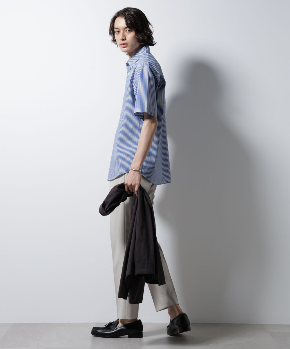 NANO universe「「ICE FLOW LINEN」バリエーションシャツ 半袖」|シャツ・ブラウス|