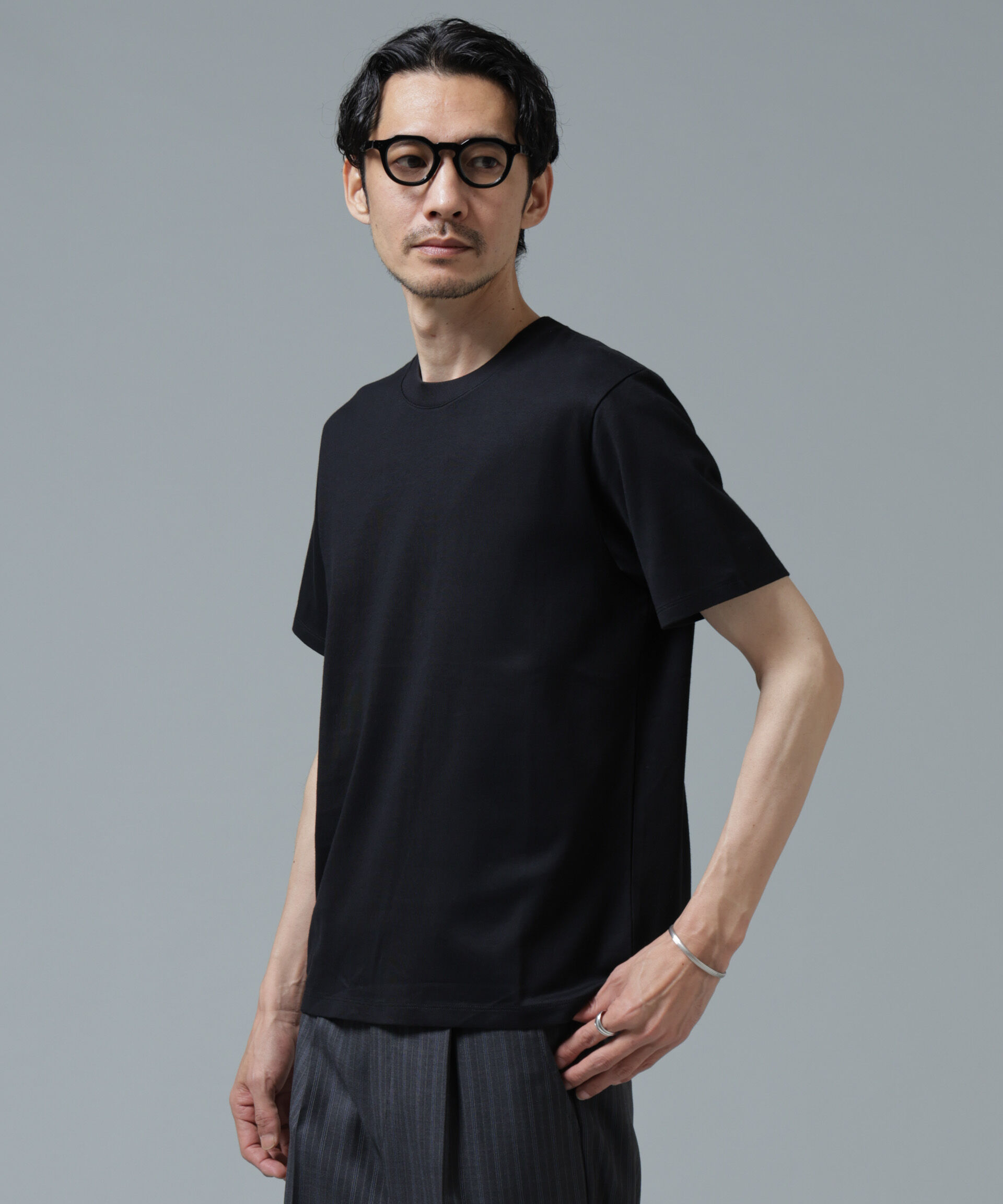 nano･universe「Anti Soaked(R) 汗染み防止 ミドルウェイト 7.1oz レギュラーシルエットTシャツ」|Tシャツ・カットソー|