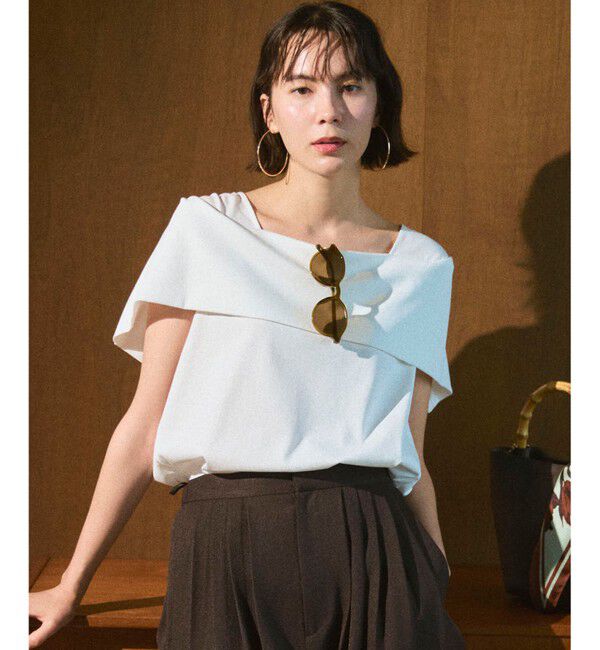 組曲「GIZAコットンオフショルダー カットソー」|Tシャツ・カットソー|