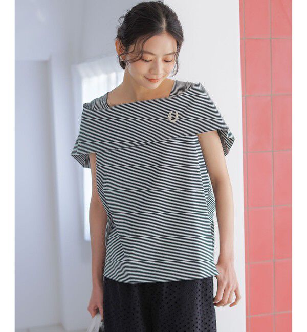 組曲「GIZAコットンオフショルダー カットソー」|Tシャツ・カットソー|