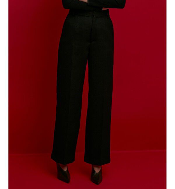 BEIGE,「TOURNELLES / ストレートパンツ」|その他|Black