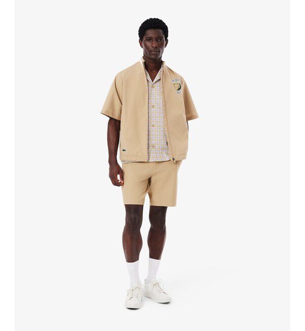 LACOSTE「ラコステゴルフチェックオープンカラーシャツ」|シャツ・ブラウス|