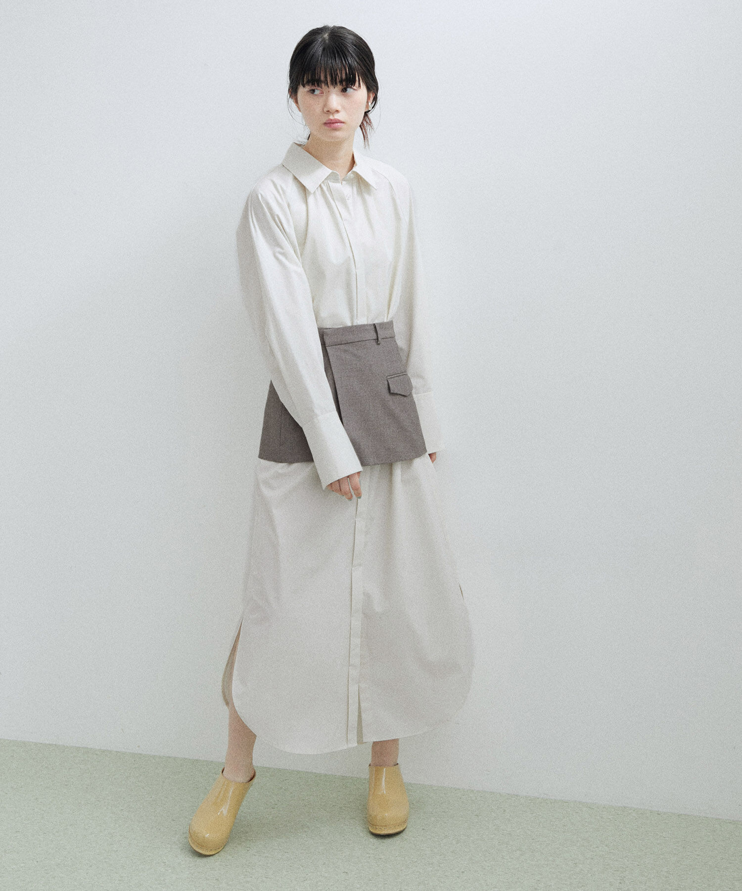 ADAM ET ROPE'「〈SETアイテム〉【サステナブル】ウエストマークシャツワンピース」|その他|