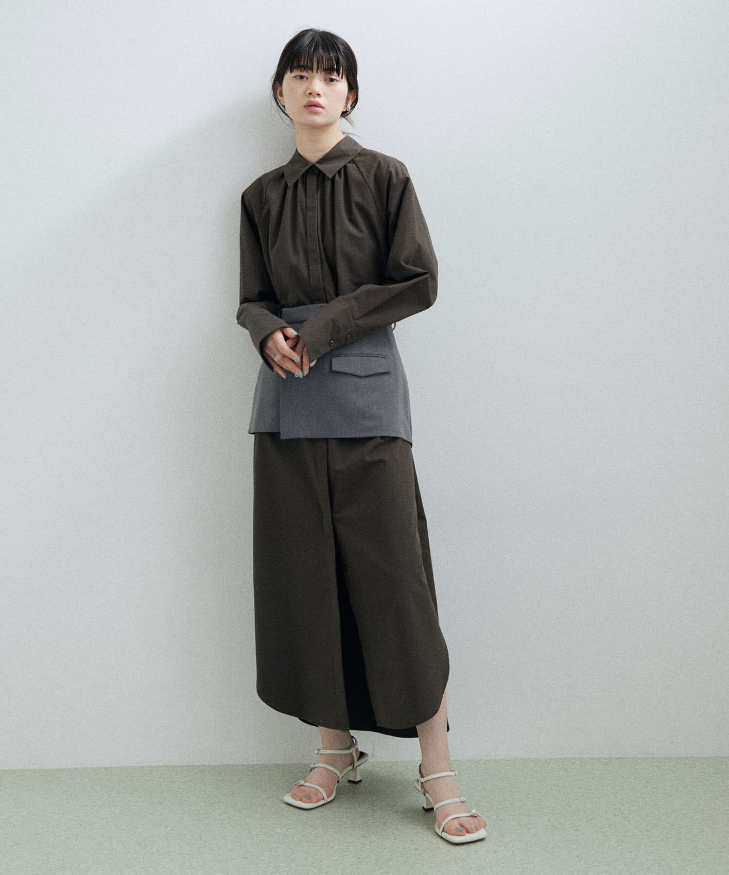 ADAM ET ROPE'「〈SETアイテム〉【サステナブル】ウエストマークシャツワンピース」|その他|