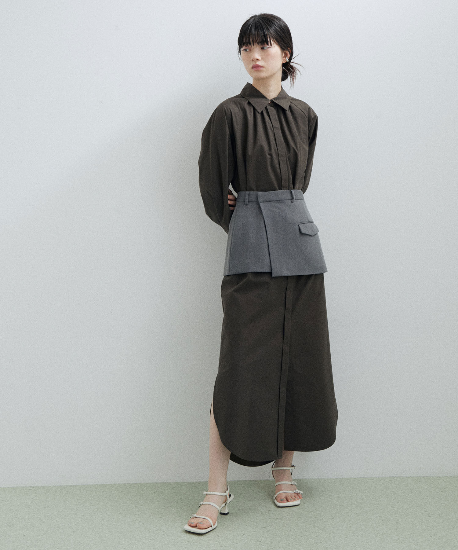 ADAM ET ROPE'「〈SETアイテム〉【サステナブル】ウエストマークシャツワンピース」|その他|