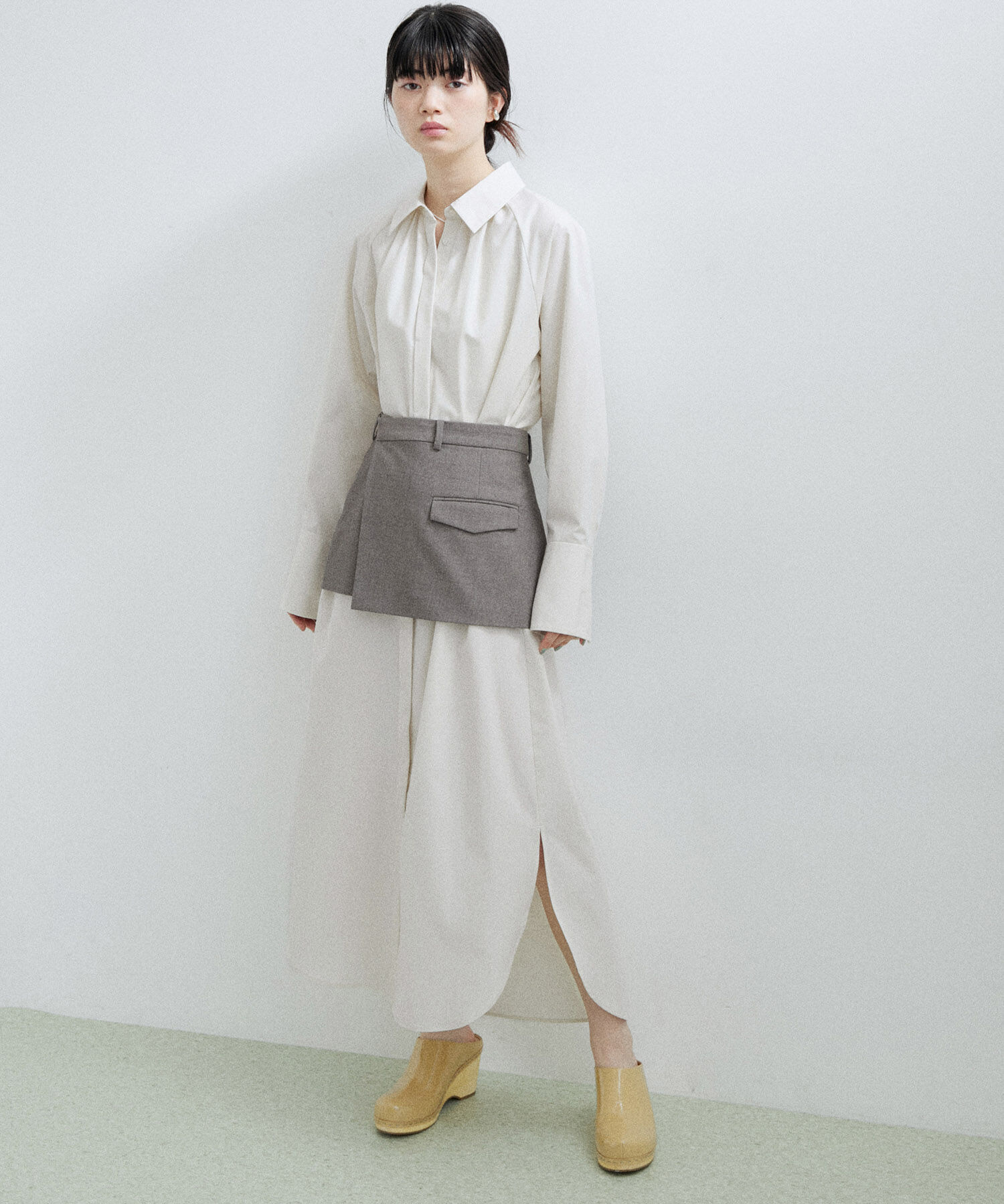 ADAM ET ROPE'「〈SETアイテム〉【サステナブル】ウエストマークシャツワンピース」|その他|