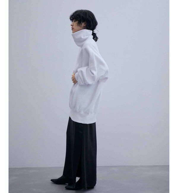 ADAM ET ROPE'「【WEB限定】ボリュームスリーブ 裏起毛 スウェット オフタートルネック / ユニセックス」|スウェット・ジャージ|