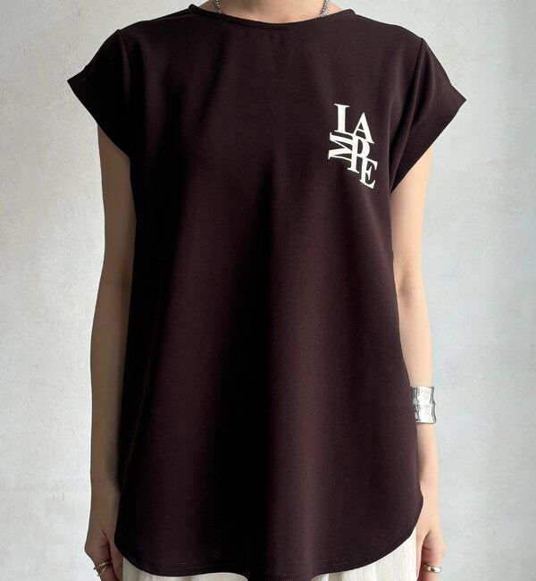  「【WEB限定】カットジョーゼットミックスロゴTEE」|Tシャツ・カットソー|
