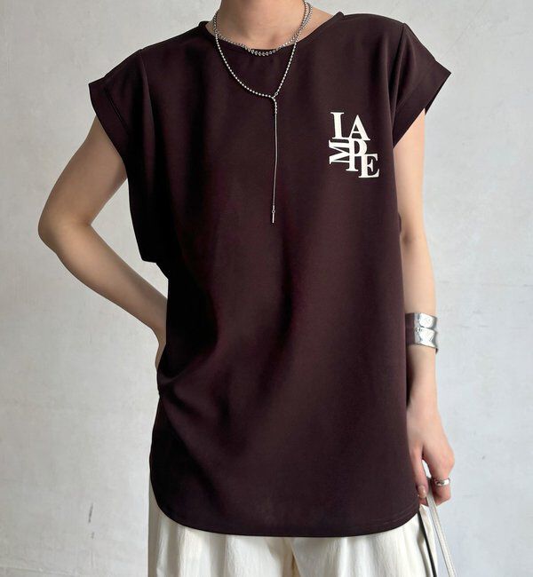  「【WEB限定】カットジョーゼットミックスロゴTEE」|Tシャツ・カットソー|
