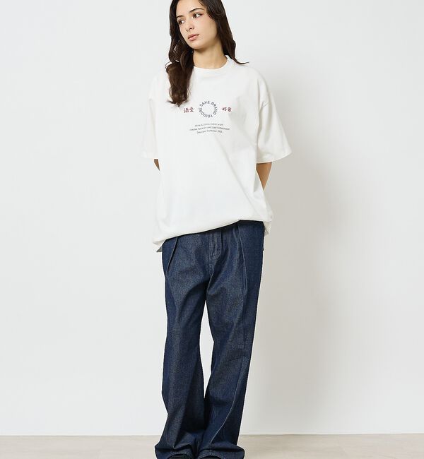 ABAHOUSE「【YOIDORE/ヨイドレ】 酒愛好家　刺繍Tシャツ/SAKE ネオンプリントＴ」|Tシャツ・カットソー|