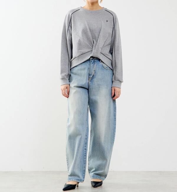 SOFFITTO「前タックデザインプルオーバー」|Tシャツ・カットソー|