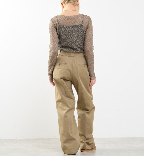 SOFFITTO「【A_/エース】ストレッチレースプルオーバー」|Tシャツ・カットソー|