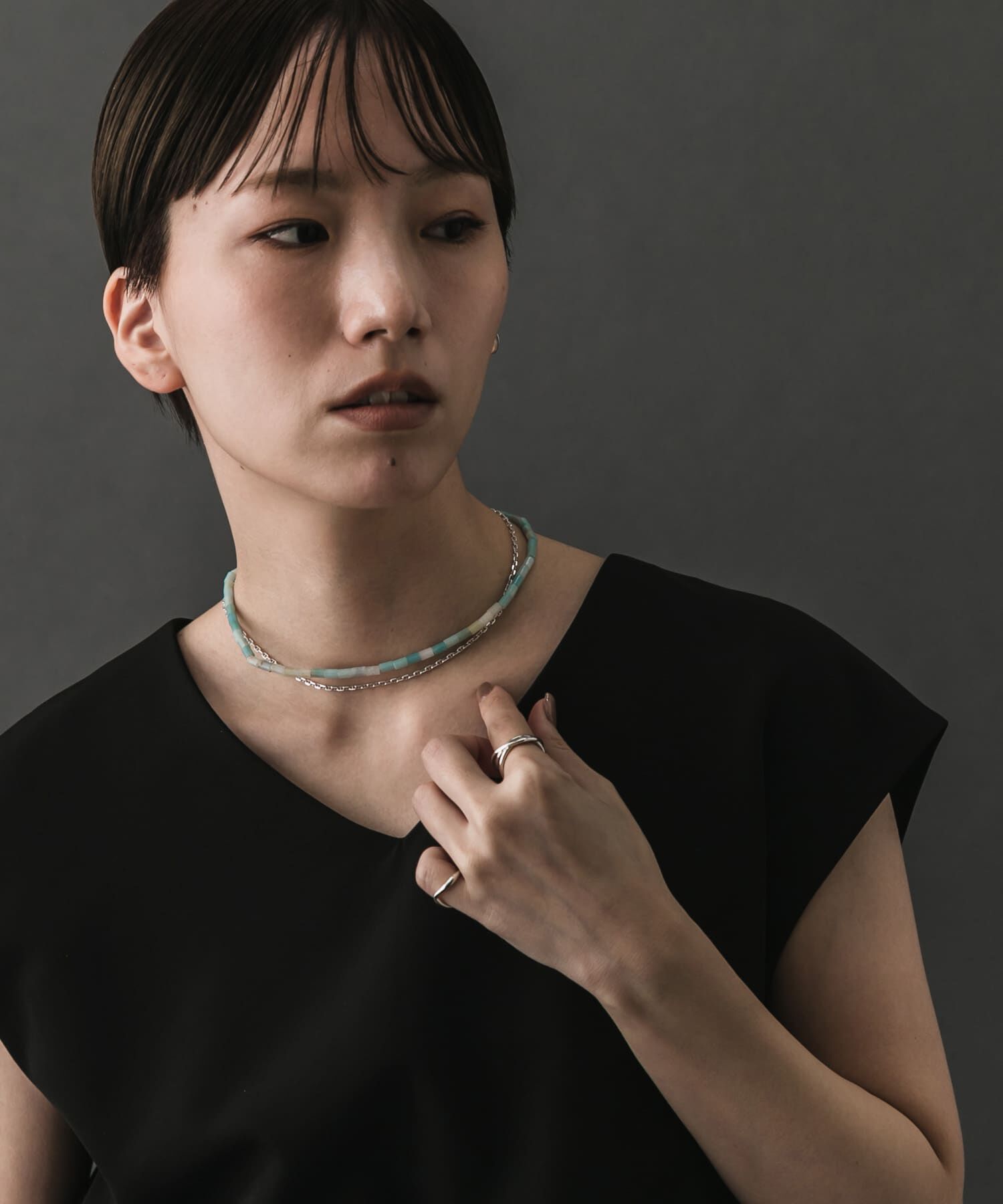 SMELLY「SMELLY so&rsquo;　amazonite mantel necklace」|ネックレス|