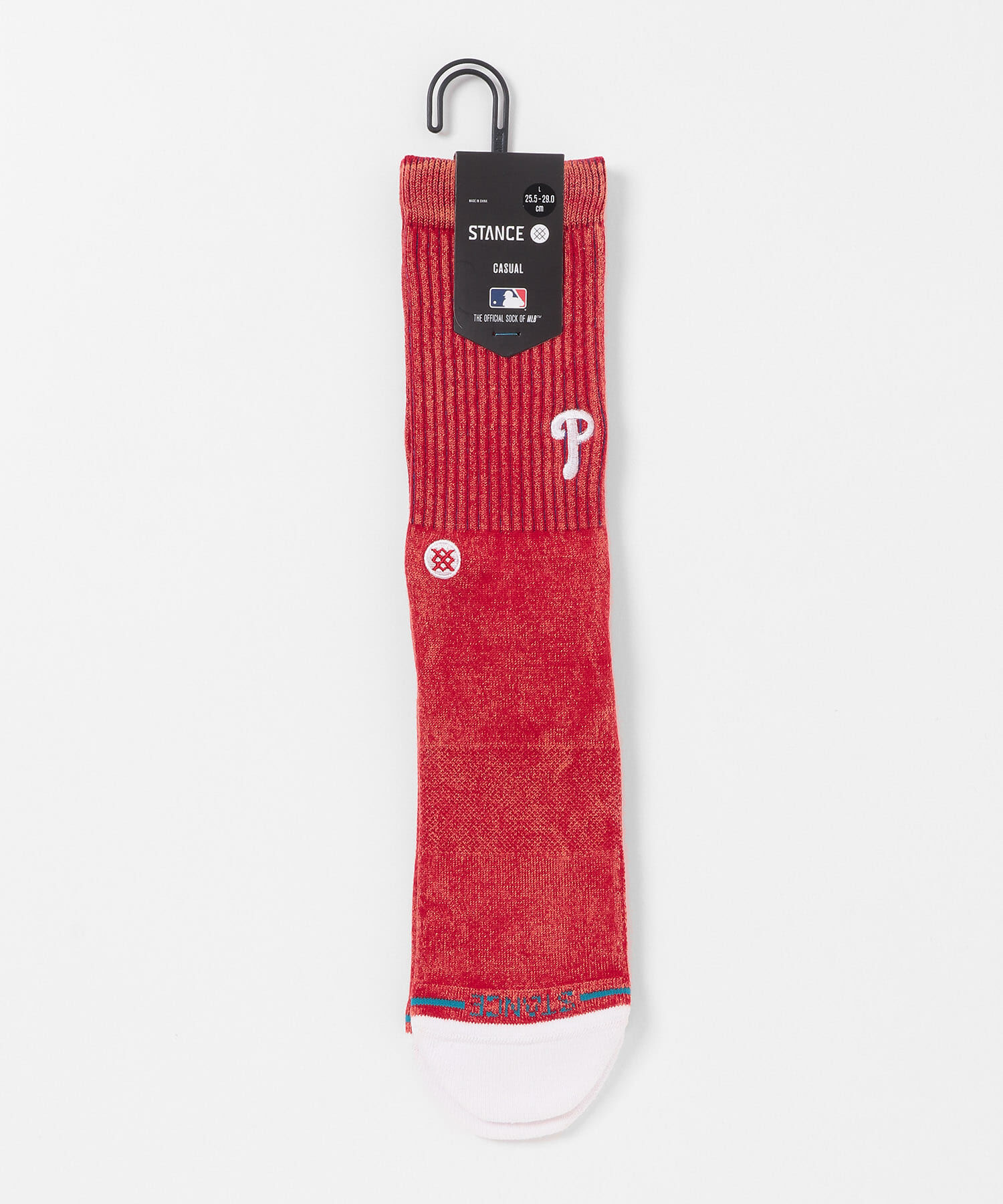 Sonny Label 「STANCE SOCKS　BAGS PHI」|ソックス|レッド