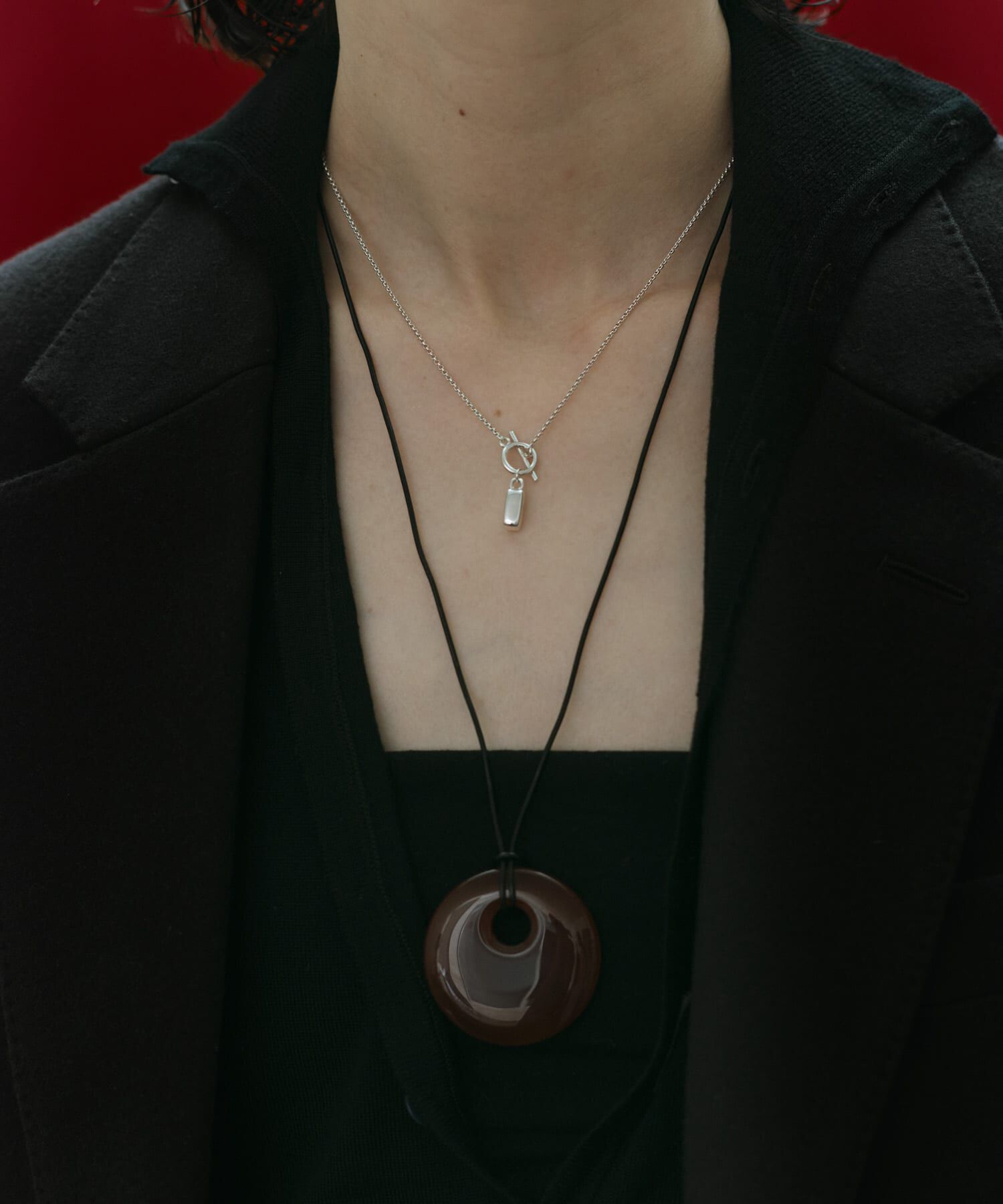 SMELLY「SMELLY so&rsquo;　carnelian cord necklace」|ネックレス|