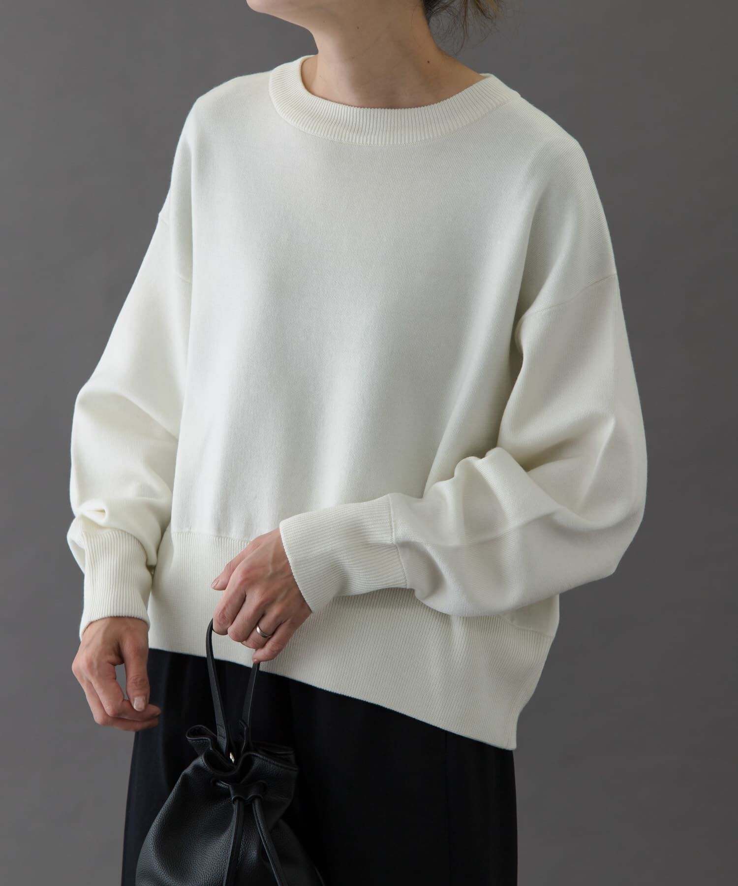 URBAN RESEARCH DOORS「FORK&SPOON　ダブルフェイスクルーネックニット」|ニット・セーター|
