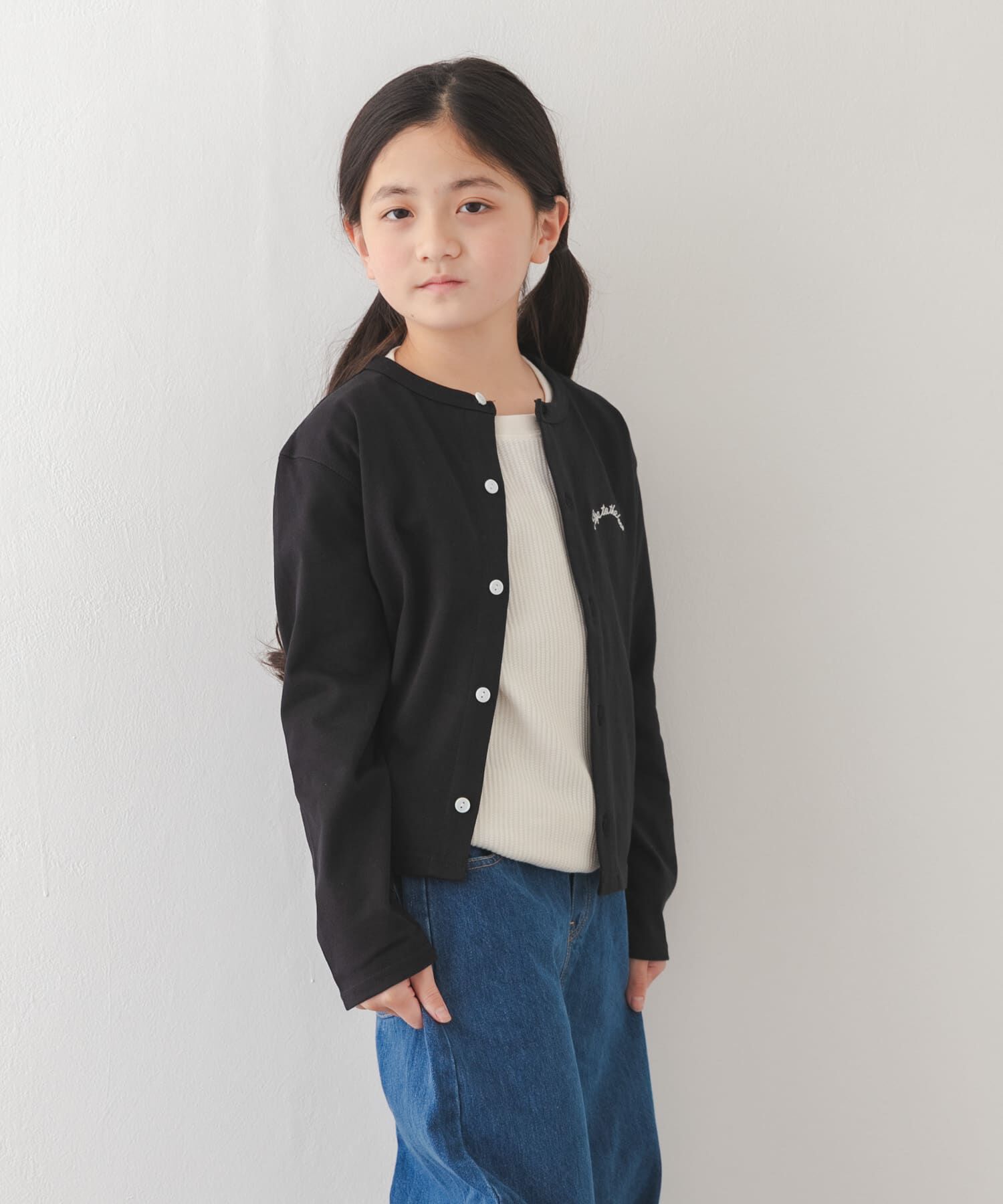 URBAN RESEARCH DOORS「『150サイズあり』クルーネック1pt刺繍カーディガン(KIDS)」|その他|