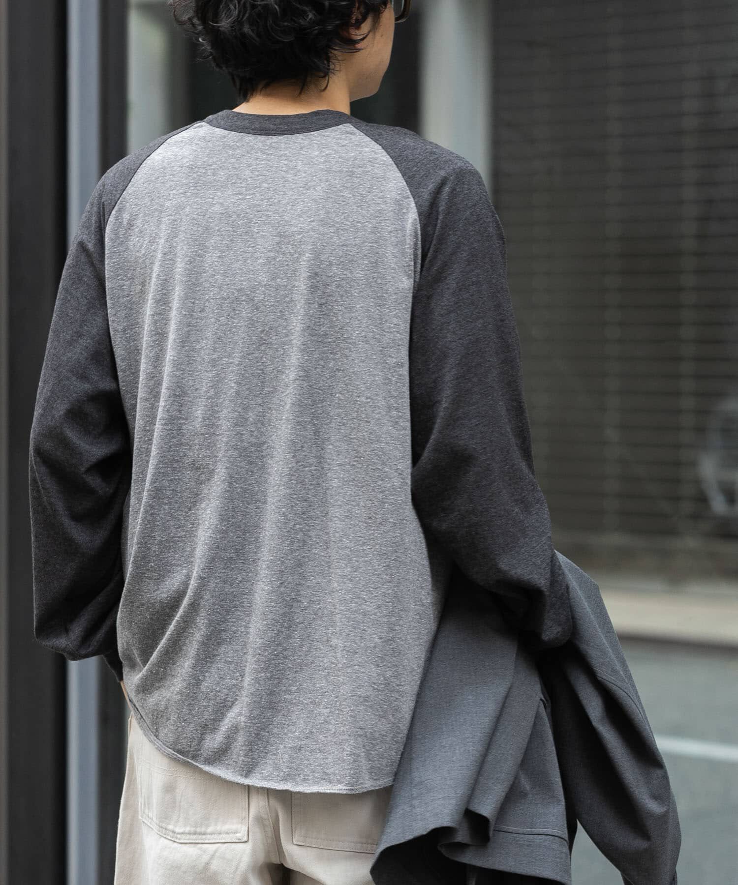 URBAN RESEARCH DOORS「FORK&SPOON　ベースボールロングスリーブTシャツ」|Tシャツ・カットソー|