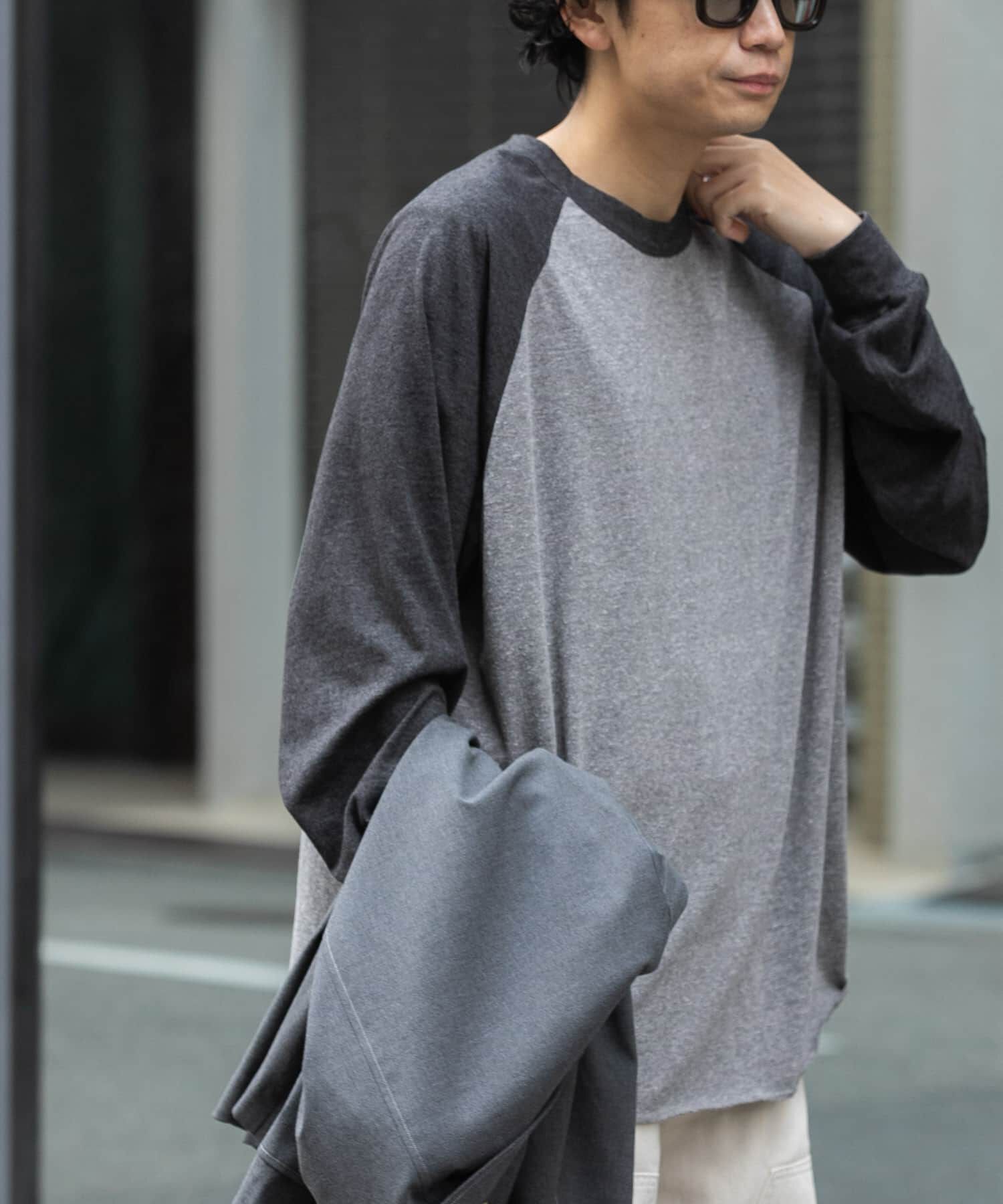 URBAN RESEARCH DOORS「FORK&SPOON　ベースボールロングスリーブTシャツ」|Tシャツ・カットソー|