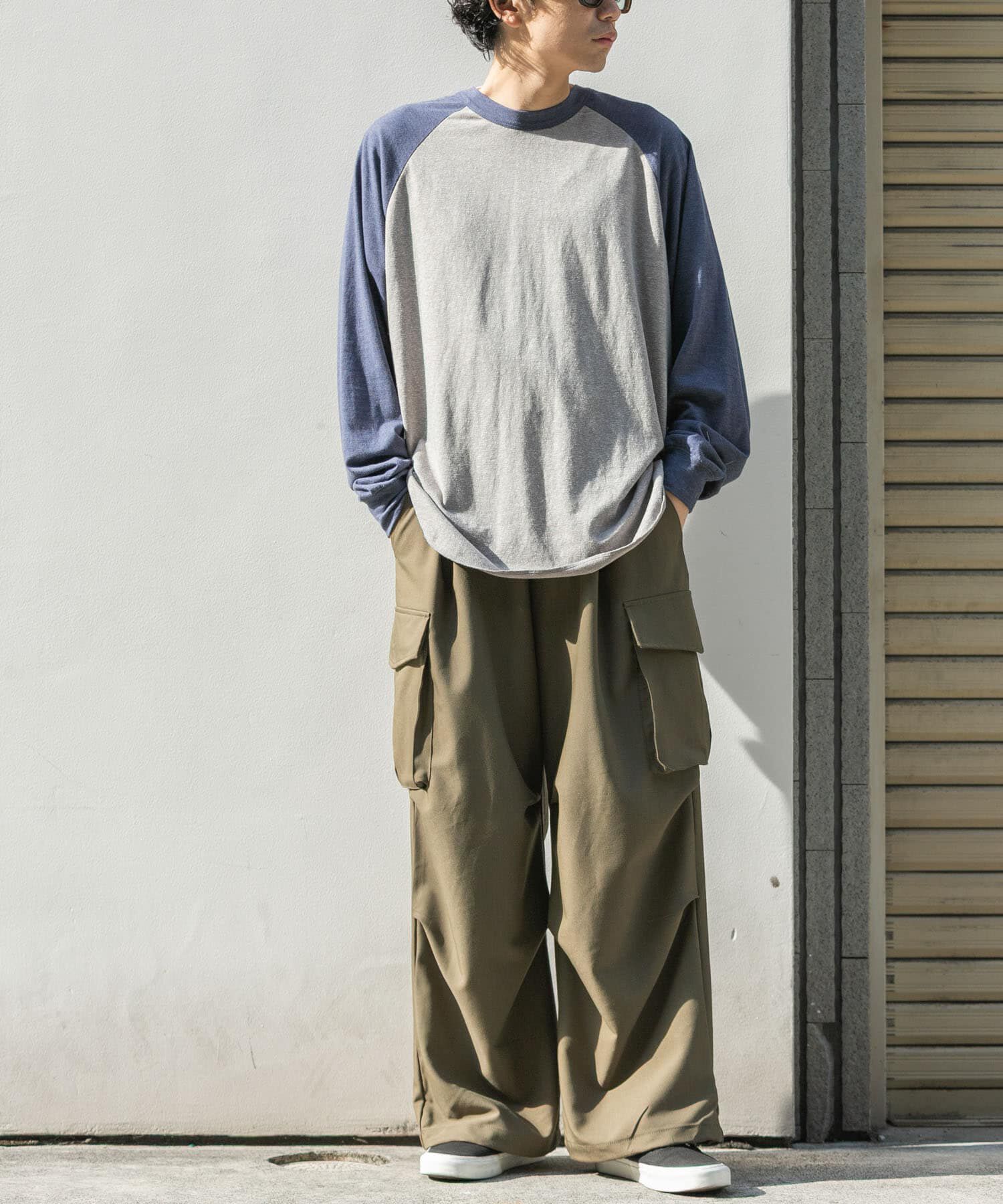 URBAN RESEARCH DOORS「FORK&SPOON　ベースボールロングスリーブTシャツ」|Tシャツ・カットソー|