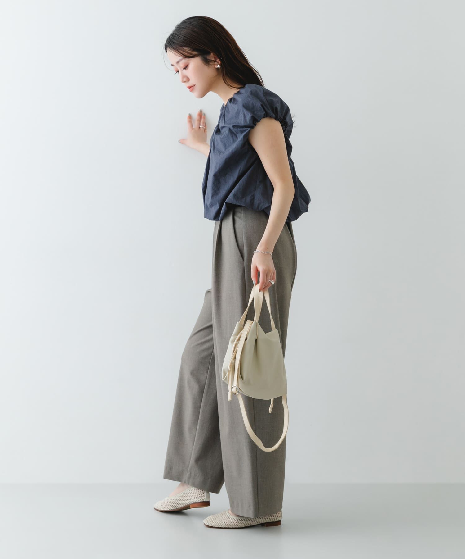 RODE SKO「『MADE IN JAPAN』 スクエアメッシュフラットシューズ」|バレエシューズ|