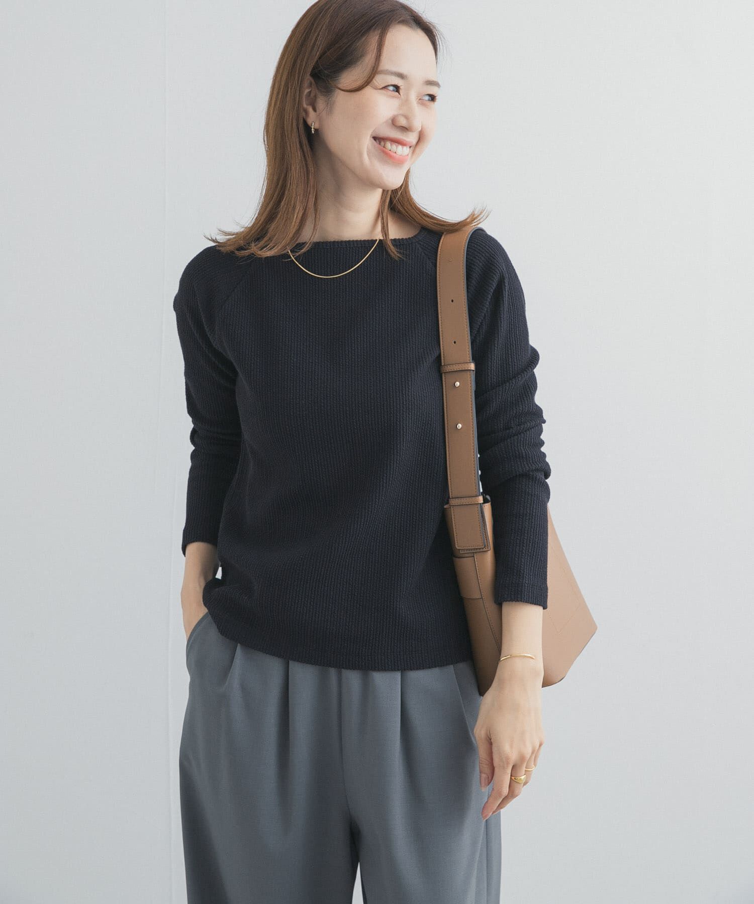 URBAN RESEARCH DOORS「スクエアネックプルオーバー」|Tシャツ・カットソー|