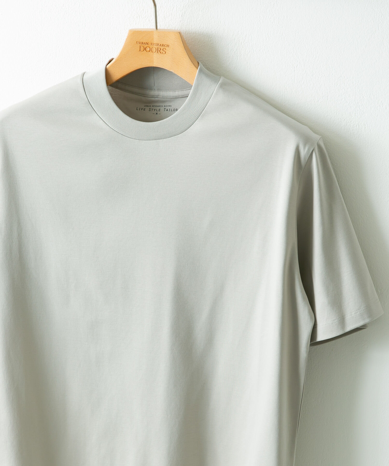 URBAN RESEARCH DOORS「『UR TECH』LIFE STYLE TAILOR　サマシェア ドレスTシャツ」|シャツ・ブラウス|ライトグレー