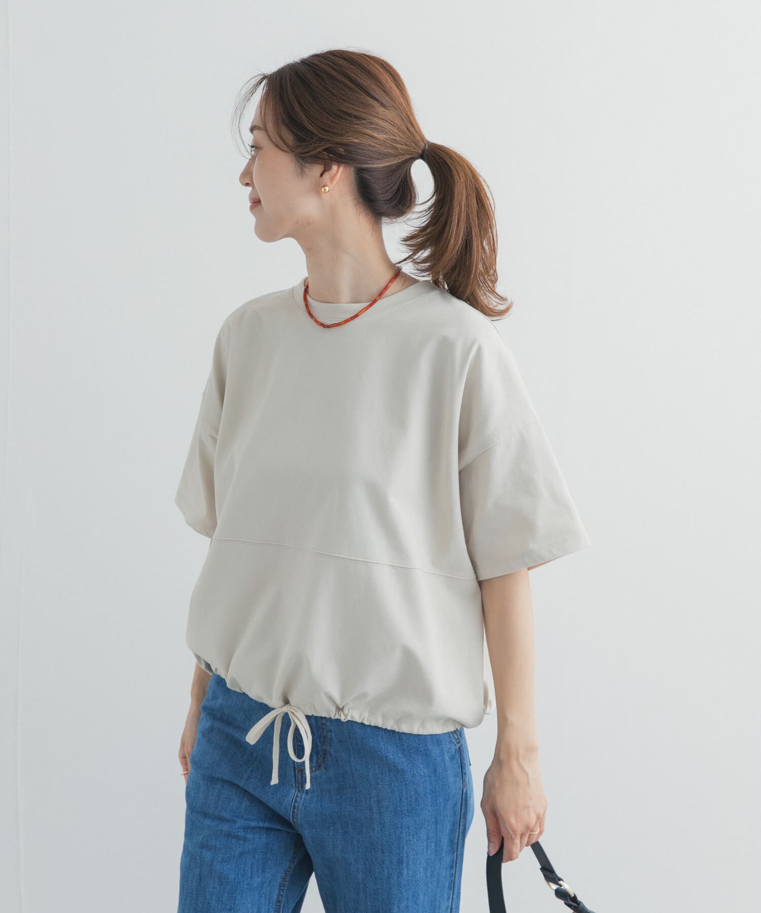 URBAN RESEARCH DOORS「ヘムドロストプルオーバー」|Tシャツ・カットソー|
