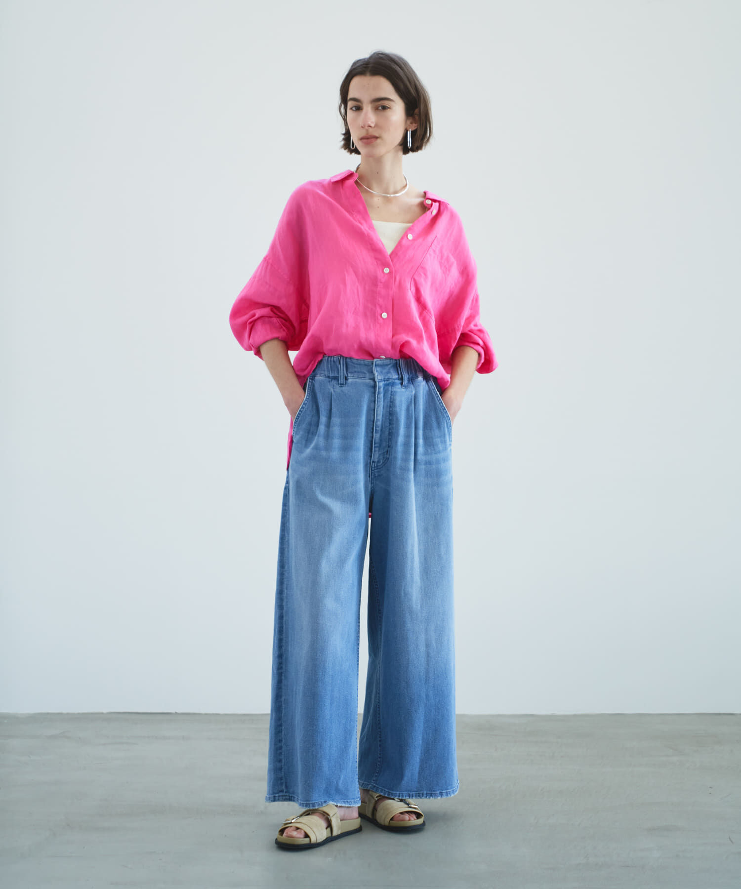 URBAN RESEARCH「ガーメントダイラミーオーバーシャツ」|シャツ・ブラウス|